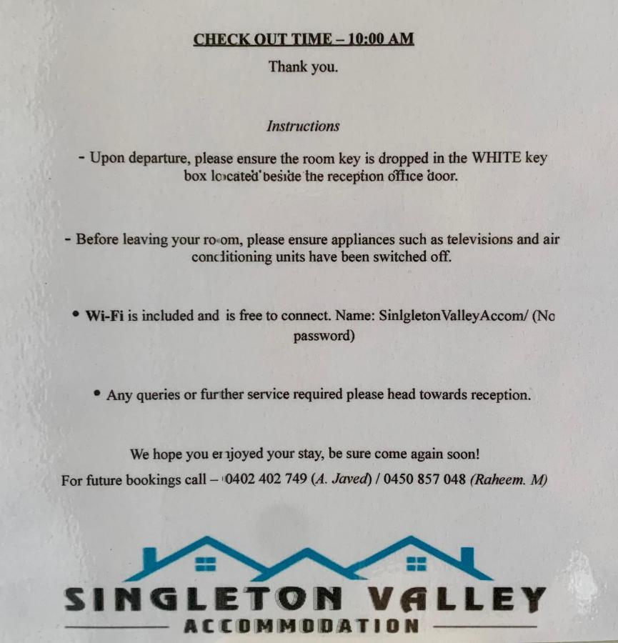 Singleton Valley Accommodation Exterior foto